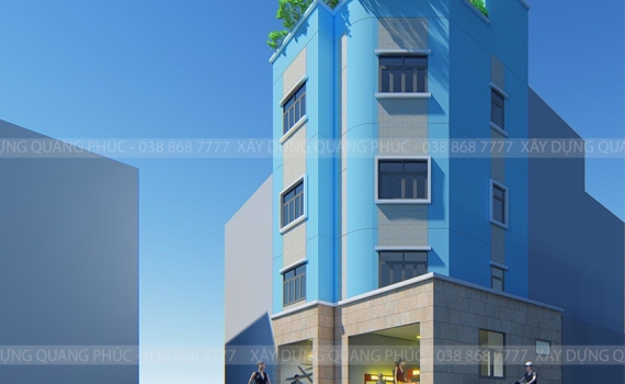 Công trình xây nhà trọn gói anh Trí 1 trệt 3 lầu tại Hồ Chí Minh